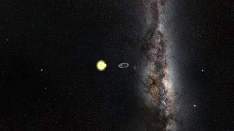 Animation of the Solar System Stock Footage 42958629