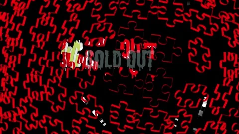 Animation of sold out- 4k  Video stock 316909181