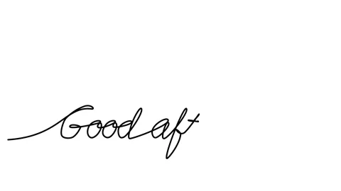 Animation solid drawing greeting in one line. linear video Stock Footage 294497356