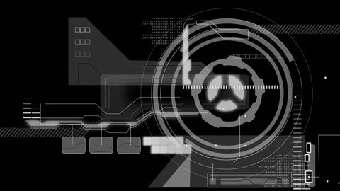 Animation of sparks and data processing ... | Stock Video | Pond5