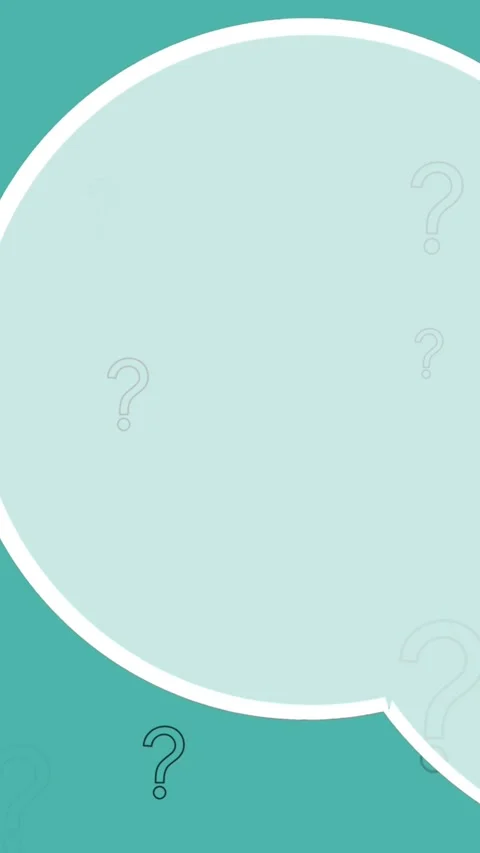 Animation of speech bubble and question marks over green background Stock Footage 341953081