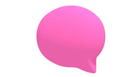 Animation of speech bubble rotation Stock Footage 47823037