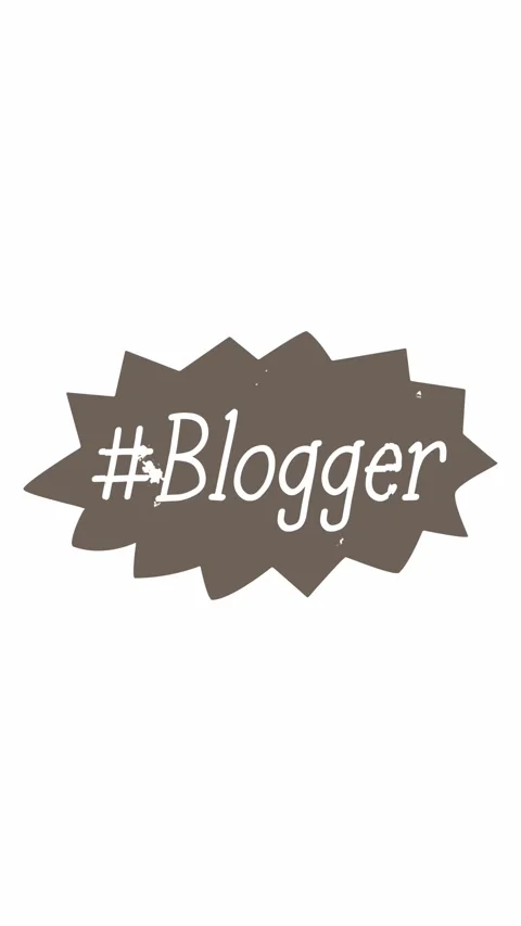 Animation. Speech bubble with text Blogger, on white background. Imagination, Stock Footage 322115088
