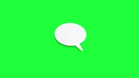Animation speech bubbles or text boxes moving on a green Stock Footage 295208568