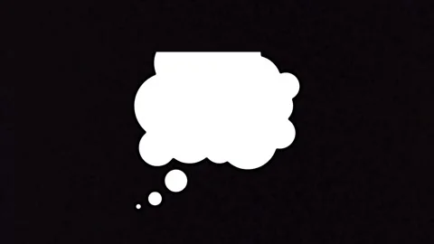 Animation speech bubbles white or text boxes moving Stock Footage 296213162