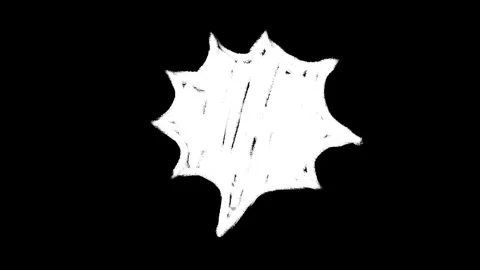 Animation of speech star bubble cartoon cloud sketch doodle. Stock Footage 306987232