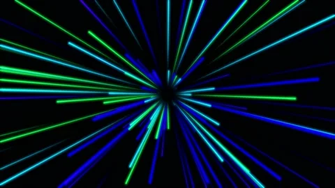 Animation speed lines effect on black ba... | Stock Video | Pond5
