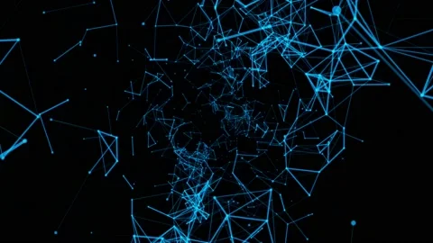 Animation speed lines effect on black background. Stock Footage 201323897