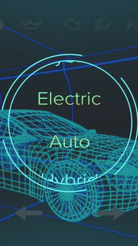 Animation of speedometer and power level over car project on black background Vídeos de archivo 341921063