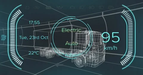 Animation of speedometer with numbers, t... | Stock Video | Pond5