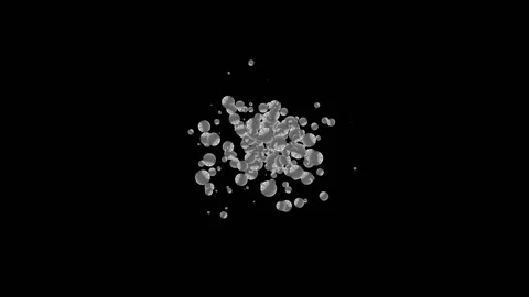 Animation of spherical geometrical objects as sprite animation Vidéo 141395880