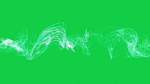 Animation of a spiral particle wave. High-tech background Stock Footage 319290671
