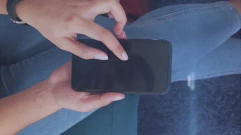 Animation of spot of light and data processing against overhead view of a woman 動画素材 312673675