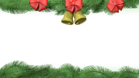 Animation sprouting branches with ornaments Stock Footage 56675807