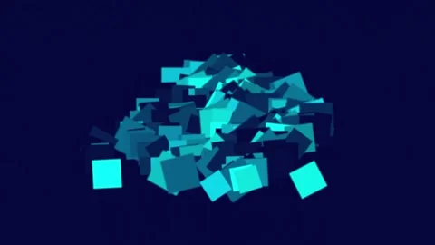 Animation squares moving fast Vídeo Stock 152175813