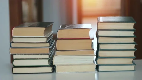 Animation of a stack of books Stock Footage 169133143