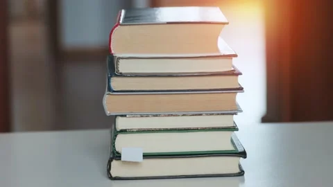 Animation of a stack of books Stock Footage 169133310