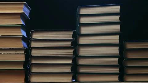 Animation of stacks of books 库存影片 175713728