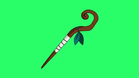 Animation staff on green background. Vídeo Stock 253248152