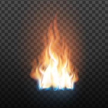 Animation Stage Of Decorative Fire Flame Stockillustratie