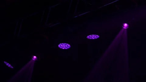 Animation of stage lights frame. Bright shiny stage lights flashing movement Video stock 161093604