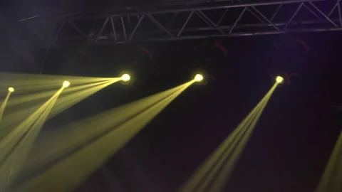Animation of stage lights frame. Bright shiny stage lights flashing movement Stock Footage 162881850