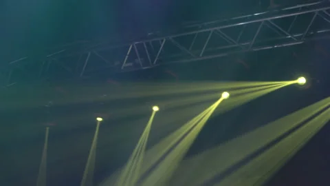 Animation of stage lights frame. Bright shiny stage lights flashing movement Stock Footage 162881929
