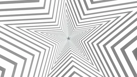 Animation of star burst tunnel pattern. Optical illusion of endless star burst. Stock Footage 100351386