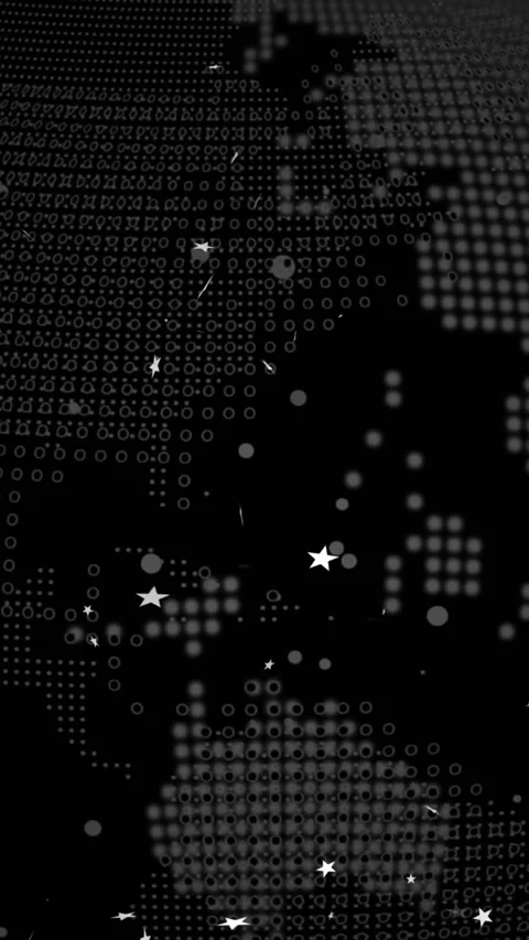 Animation of star shapes and programming language over digital globe 스톡 동영상 344370181