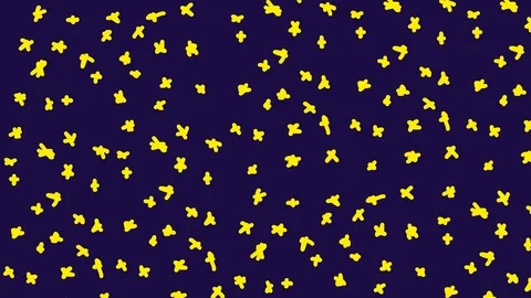 Animation With Stars. Stock Footage 116110987