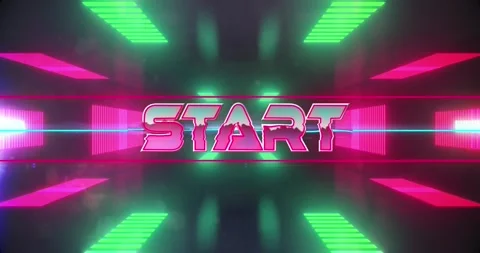 Animation of start over digital space wi... | Stock Video | Pond5