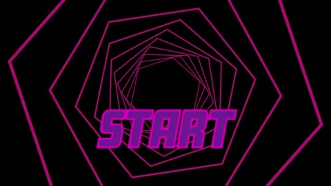 Animation of start over pink hexagons ro... | Stock Video | Pond5