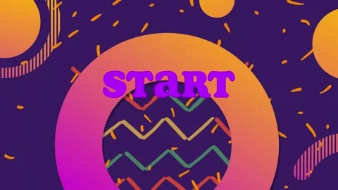 Animation of start text over abstract sh... | Stock Video | Pond5
