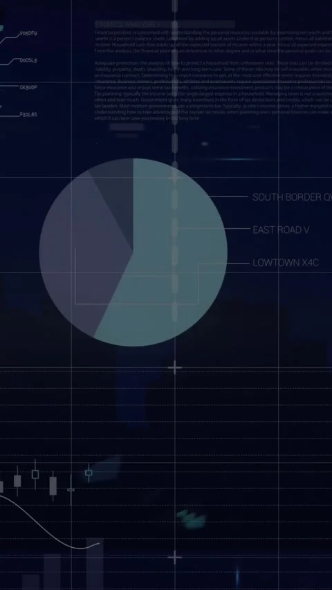 Animation of statistical data processing against computer server room Stock Footage 320854115