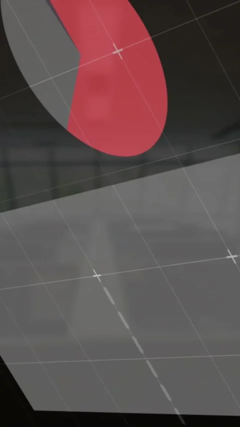 Animation of statistical data processing against empty office Stock Footage 344636767