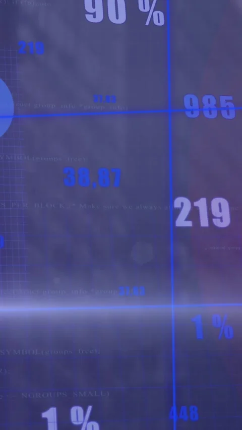 Animation of statistical data processing and light spot against aerial view of 動画素材 321381984