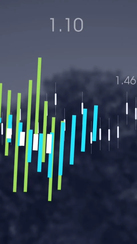 Animation of statistical data processing and changing numbers against trees Stock Footage 343615623