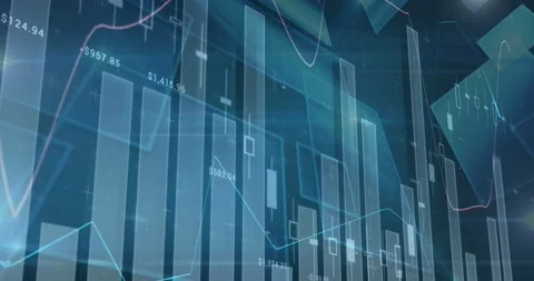 Animation of statistics and data process... | Stock Video | Pond5