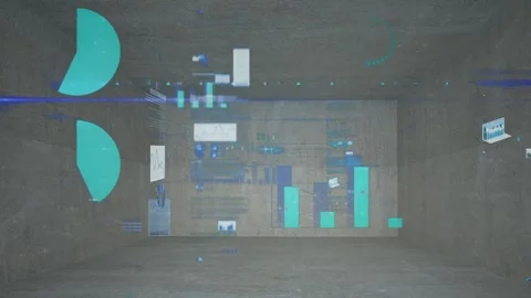Animation of statistics and data process... | Stock Video | Pond5