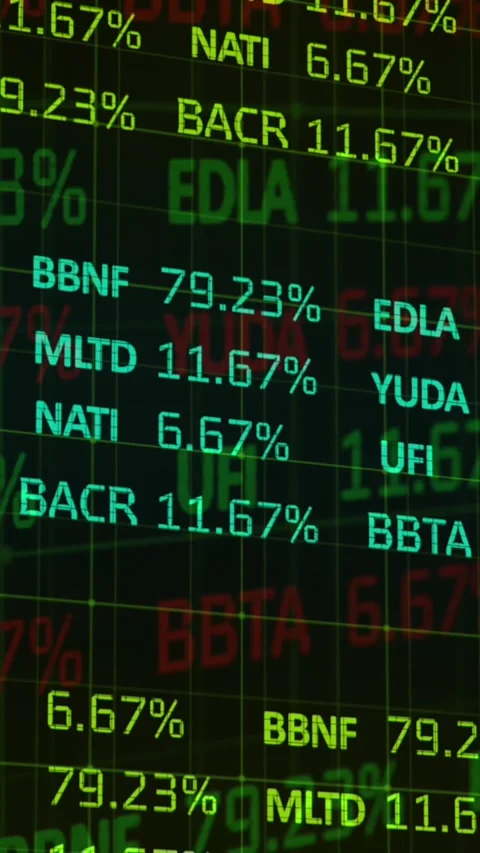Animation of statistics and financial data processing Stock Footage 344765651