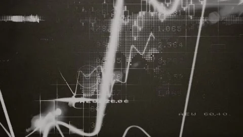Animation of statistics over world map o... | Stock Video | Pond5