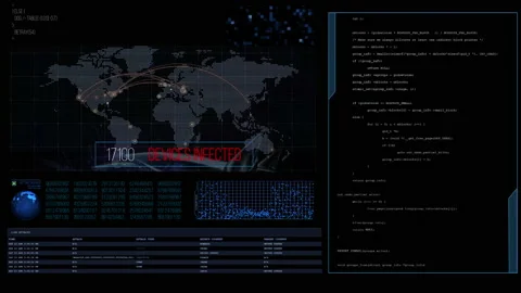 Animation of statistics over world map s... | Stock Video | Pond5