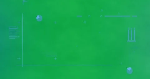 Animation of statistics recording, data processing and markers flickering over Stock Footage 347308271