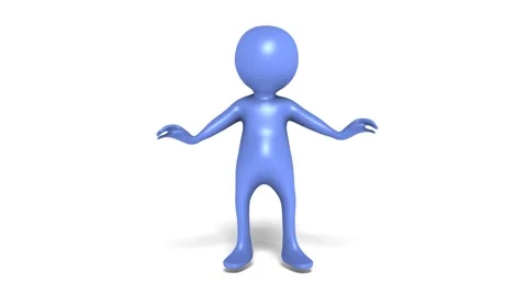 Animation of a stick man Stock Footage 46023258