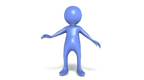 Animation of a stick man Stock Footage 46023799