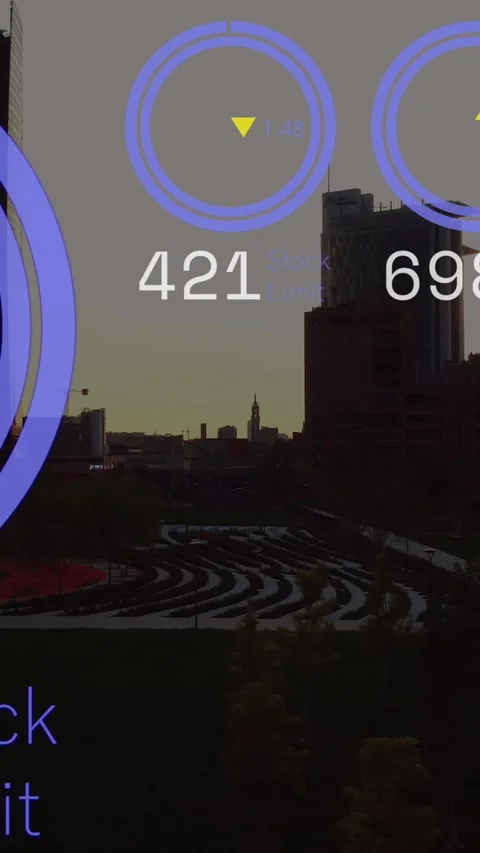 Animation of stock market data processing against aerial view of cityscape Vídeos de archivo 344614217