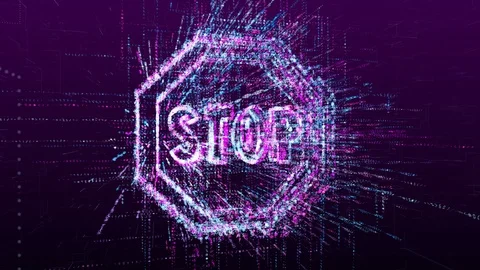 Animation of the stop sign. Stock Footage 108543648