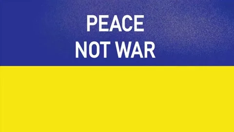 Animation Stops War Ukraine Flag Stock Footage 213012770
