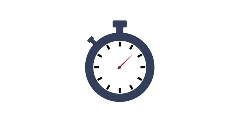 Animation of stopwatch. stopwatch icon o... | Stock Video | Pond5