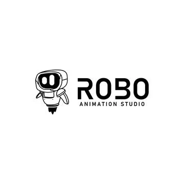 Animation studio logo design template concept Illustrazione stock
